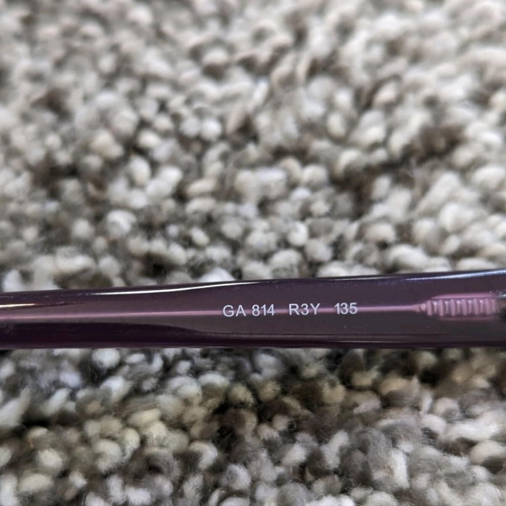 Giorgio Armani GA814 Eyeglass ***FRAMES ONLY*** Italy 54-15-135 Purple - Picture 4 of 6